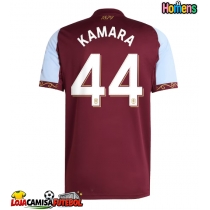 Camisa de Futebol Aston Villa Boubacar Kamara #44 Equipamento Principal 2025-26 Manga Curta